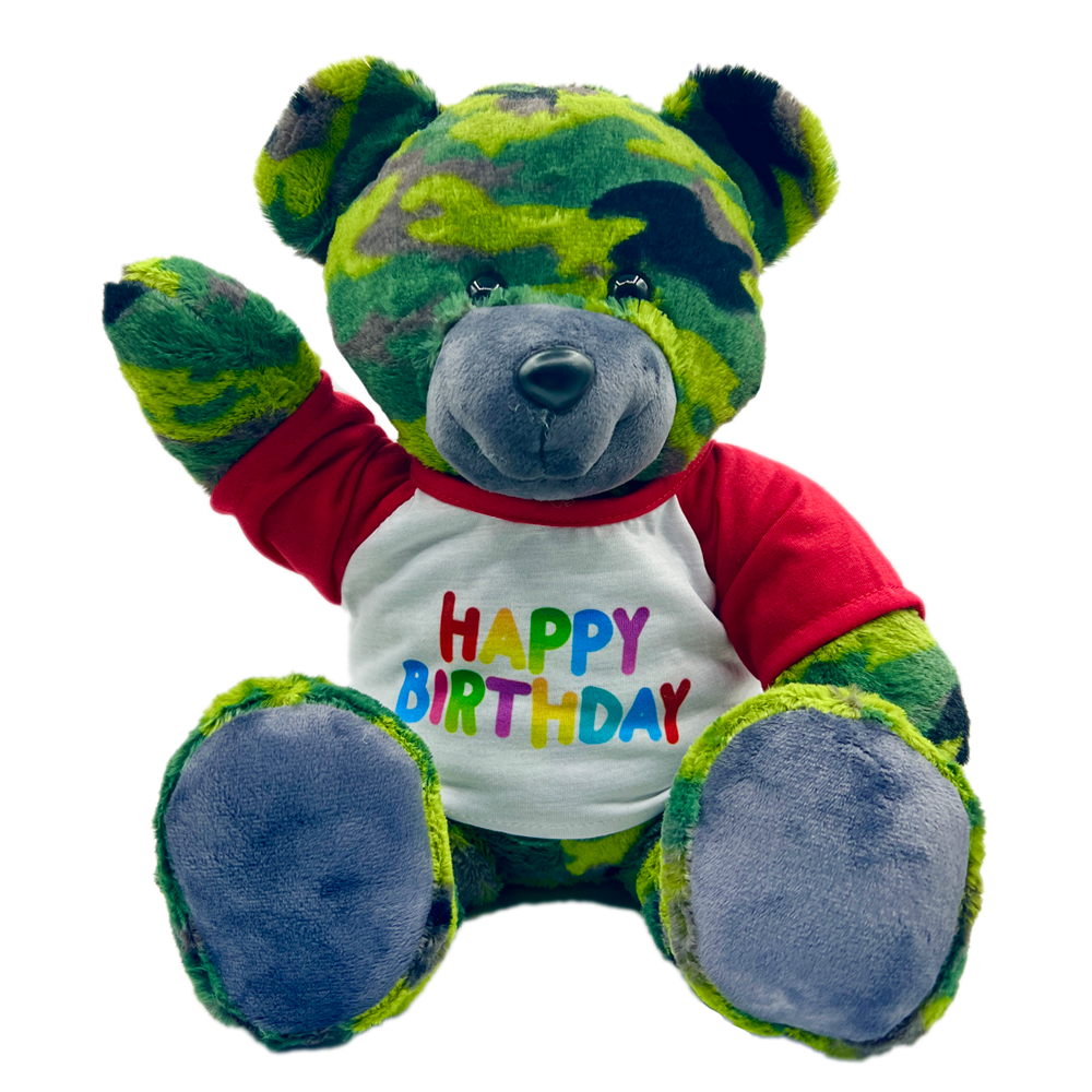 Happy Birthday Camo Bear