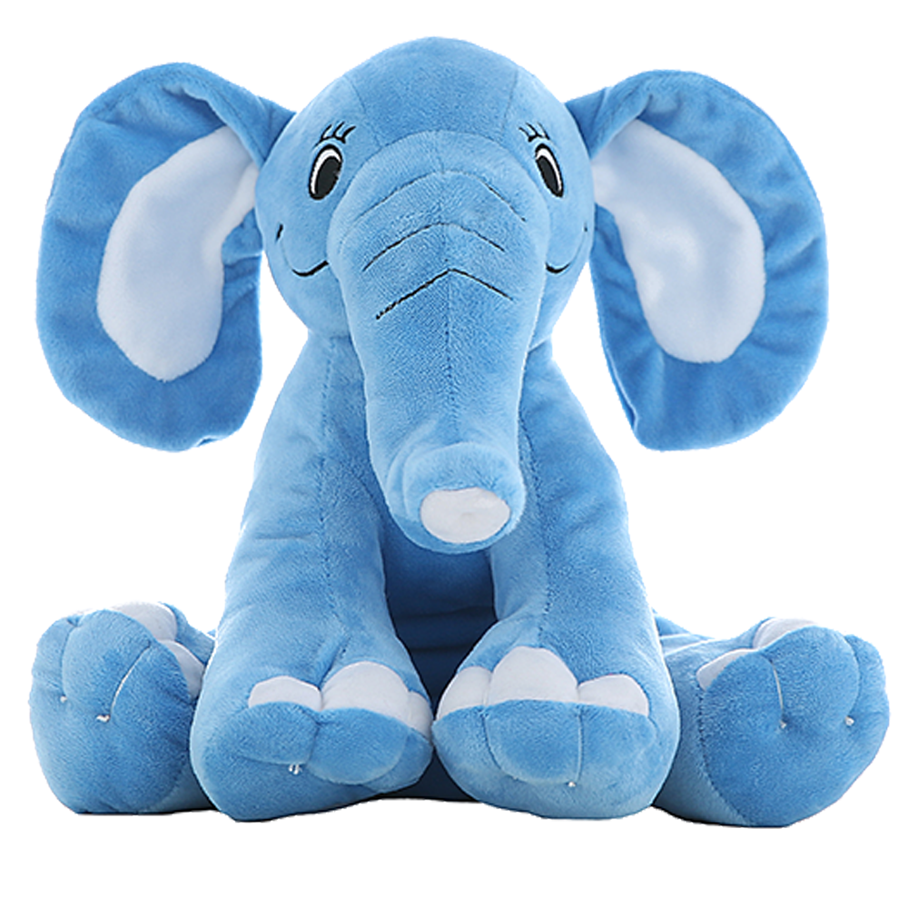 Blue elephant best sale soft toy