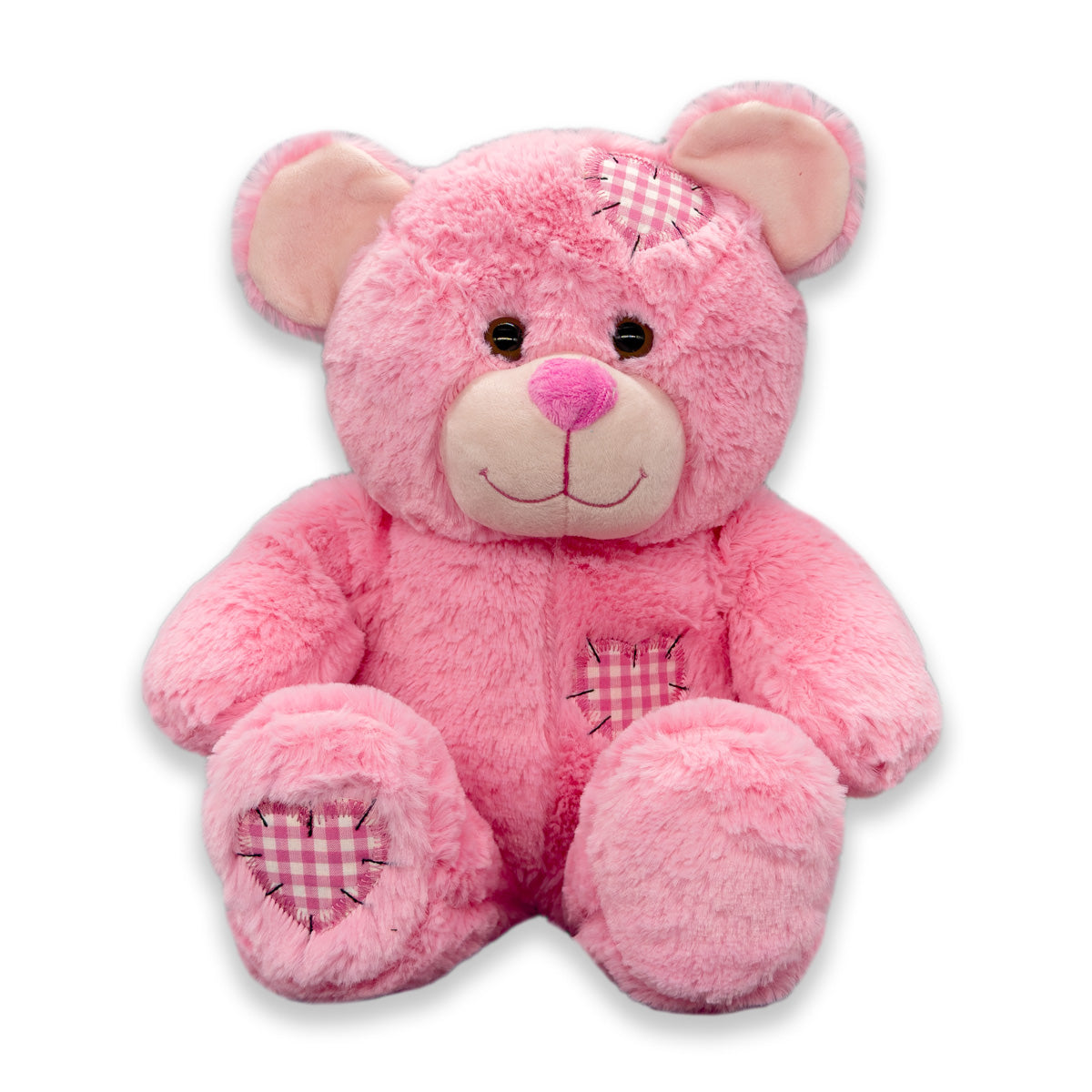 Pink Bear Rescue Patches the Pink Bear | Send A Bear | Stuffed Animals Free Delivery